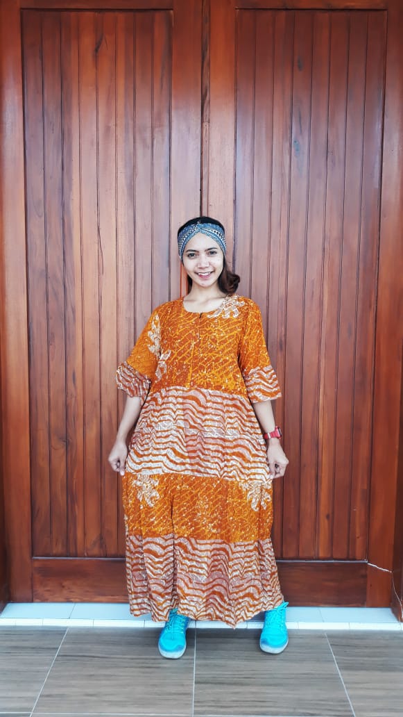 Daster Batik Panjang Susun Canda Warna