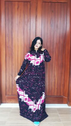 Daster Batik Payung Lengan Panjang Santung