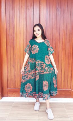 Daster Batik Payung Saku Lengan Pendek