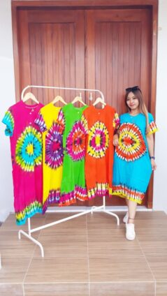 Daster Batik Pekalongan Jumputan Printing Warna