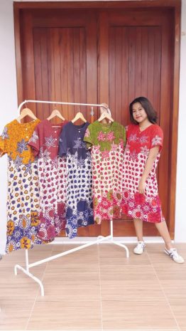 Daster Batik Pekalongan Santung Printing Murah