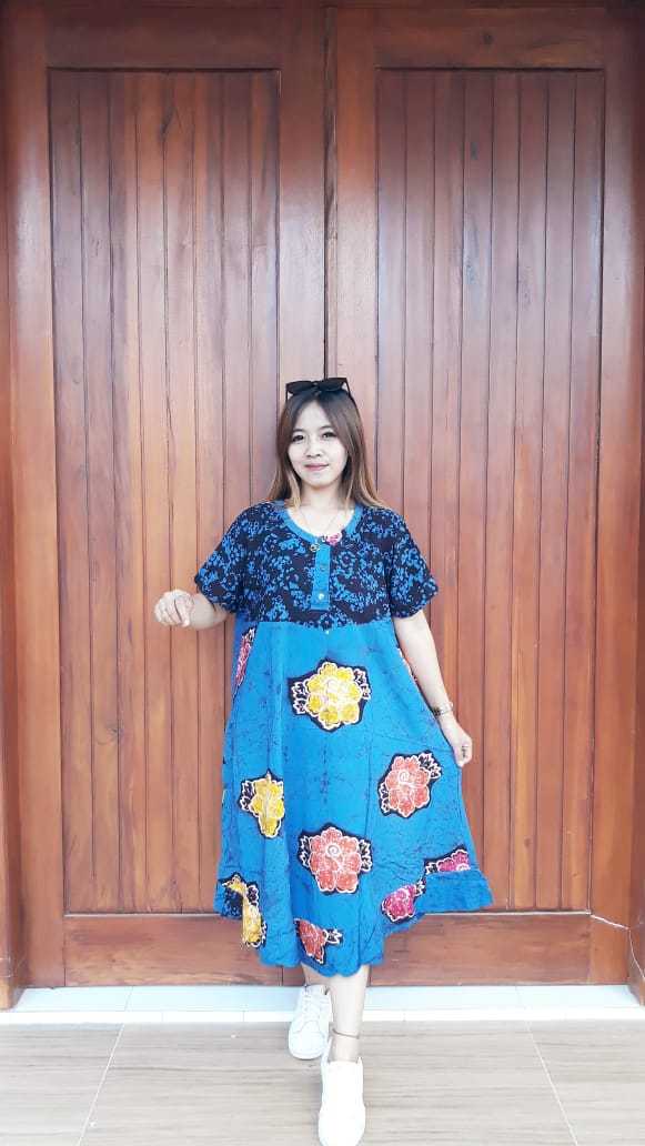 Daster Batik Semi Payung Amplop Pendek