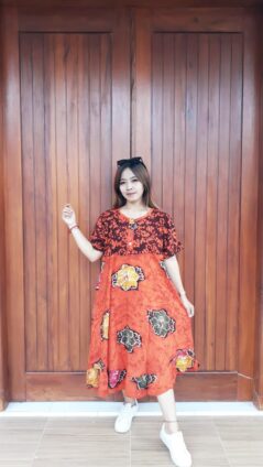 Daster Batik Semi Payung Amplop Pendek