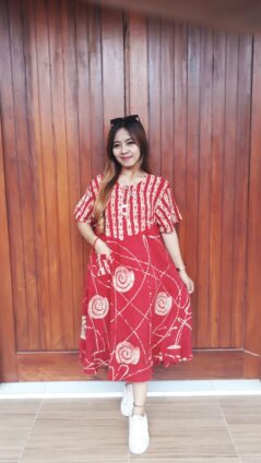 Daster Batik Semi Payung Lengan Pendek