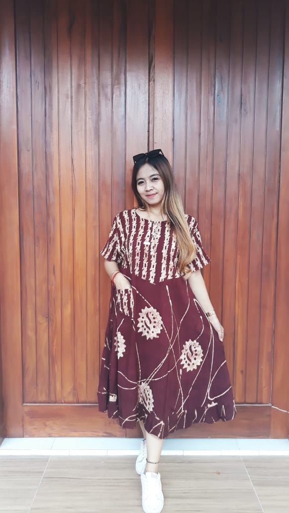 Daster Batik Semi Payung Lengan Pendek