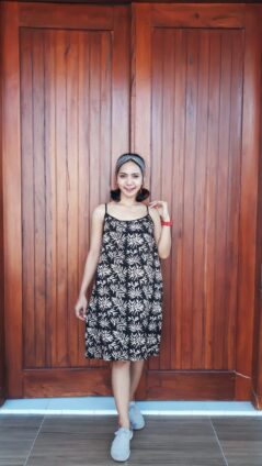 Daster Batik Tidur Gemes Tali Hitam