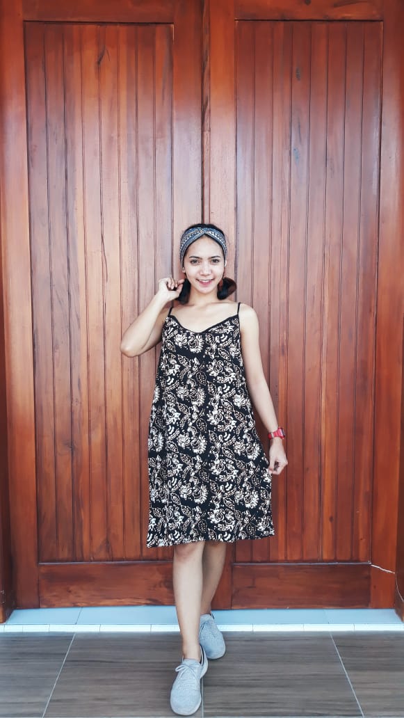 Daster Batik Tidur Gemes Tali Hitam