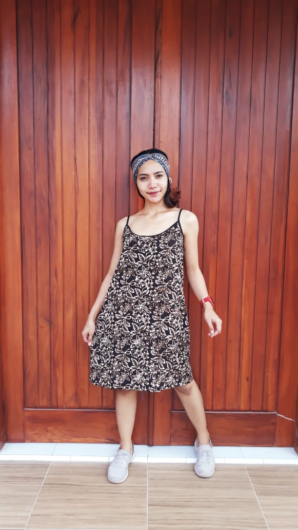 Daster Batik Tidur Gemes Tali Hitam