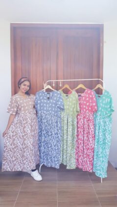 Daster Chibi Batik Warna Lengan Pendek