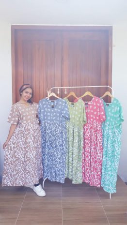 Daster Chibi Batik Warna Lengan Pendek