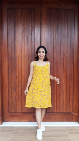 Daster Gemes Batik Tali Tanpa Lengan