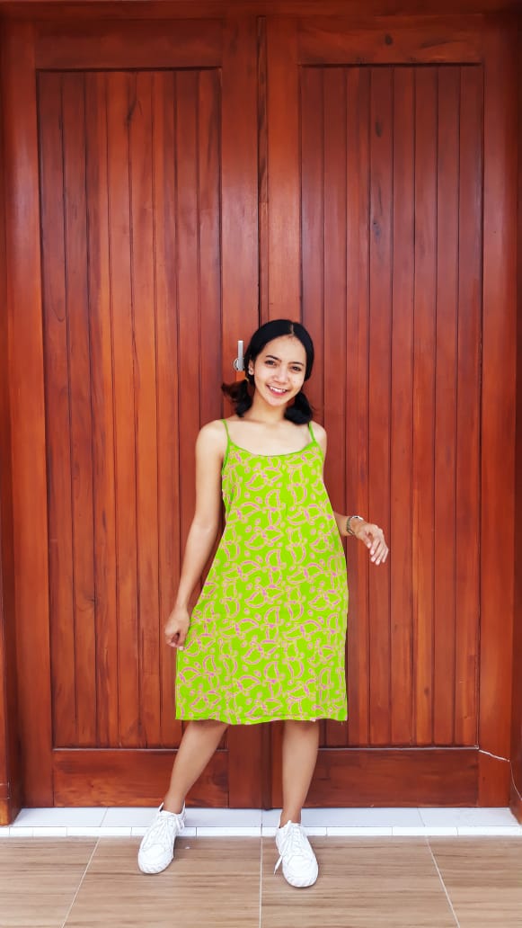Daster Gemes Batik Tali Tanpa Lengan