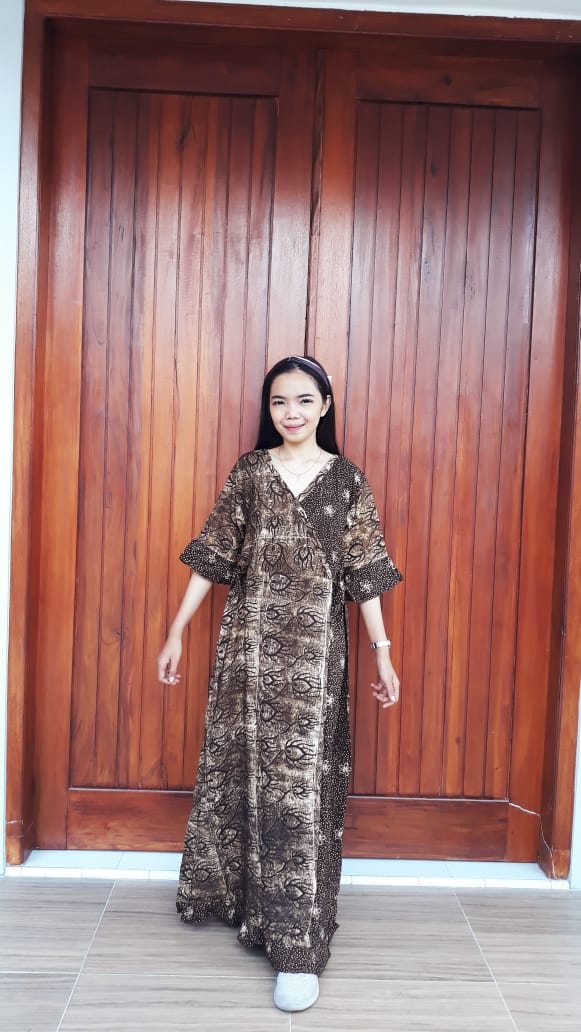 Daster Kimono Batik Standar Lengan 3/4