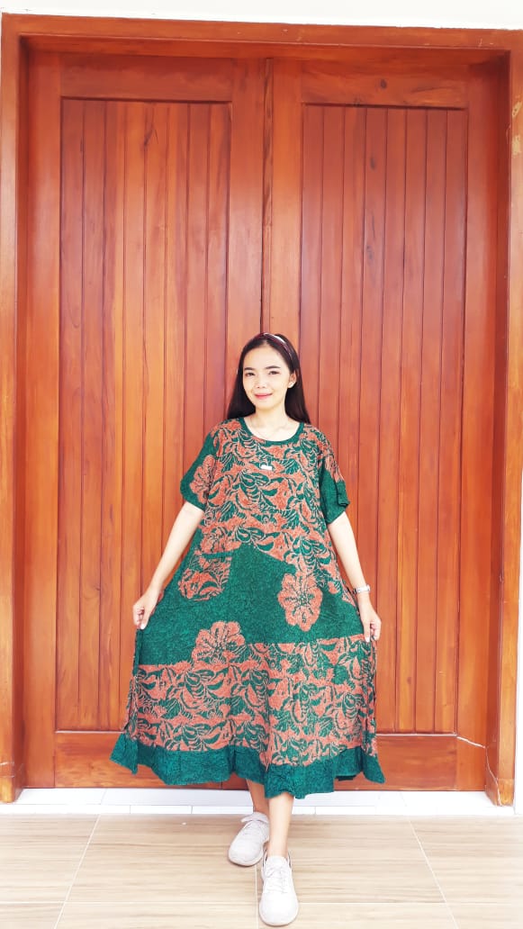 Daster Payung Batik Saku Lengan Pendek