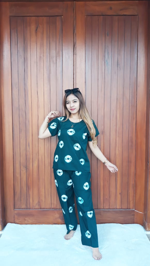 Daster Setelan Batik Jumputan Celana Panjang