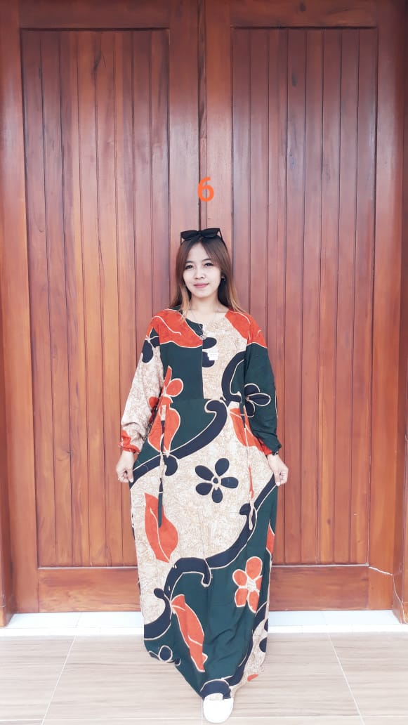 Long Dress Lengan Panjang Batik Talia