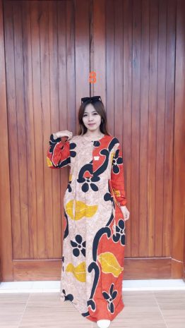Long Dress Lengan Panjang Batik Talia