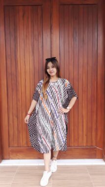 Long Dress Parang Batik Kelelawar Cendana