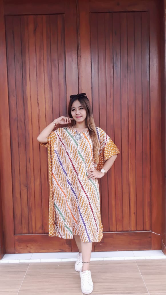 Long Dress Parang Batik Kelelawar Cendana