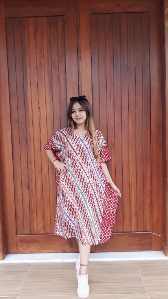 Long Dress Parang Batik Kelelawar Cendana