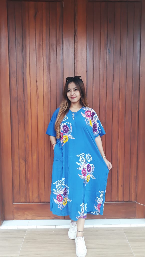 Baju Daster Batik Jumbo Lengan Pendek