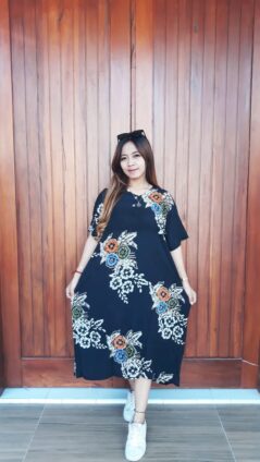 Baju Daster Batik Jumbo Lengan Pendek