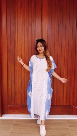 Baju Daster Batik Jumputan Oblong Kelelawar