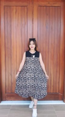 Baju Daster Batik Tanpa Lengan Cantik