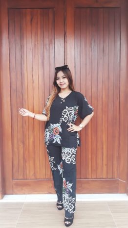 Baju Setelan Batik Celana Panjang Jumbo
