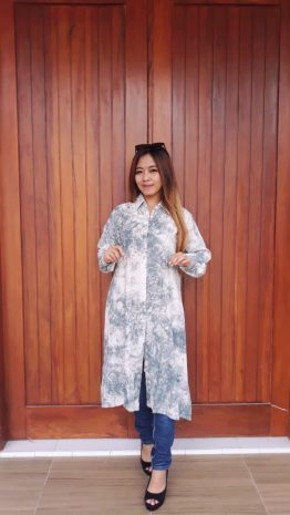Baju Tunik Batik Tie Dye Jumputan