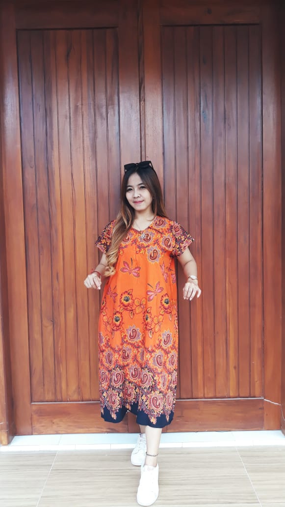 Daster Batik Ratu Busana Lengan Pendek
