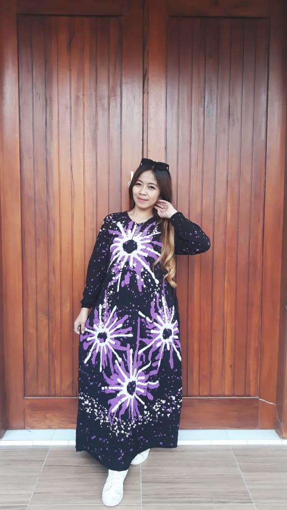 Gamis Batik Cap Malaman Semi Payung