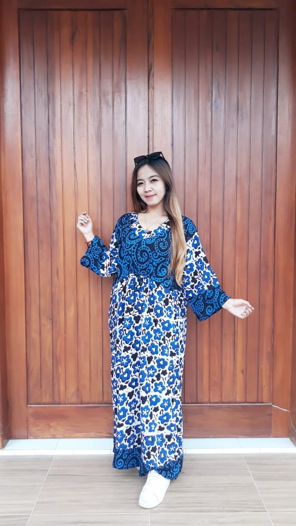 Long Dress Maura Jumbo Lengan 7/8