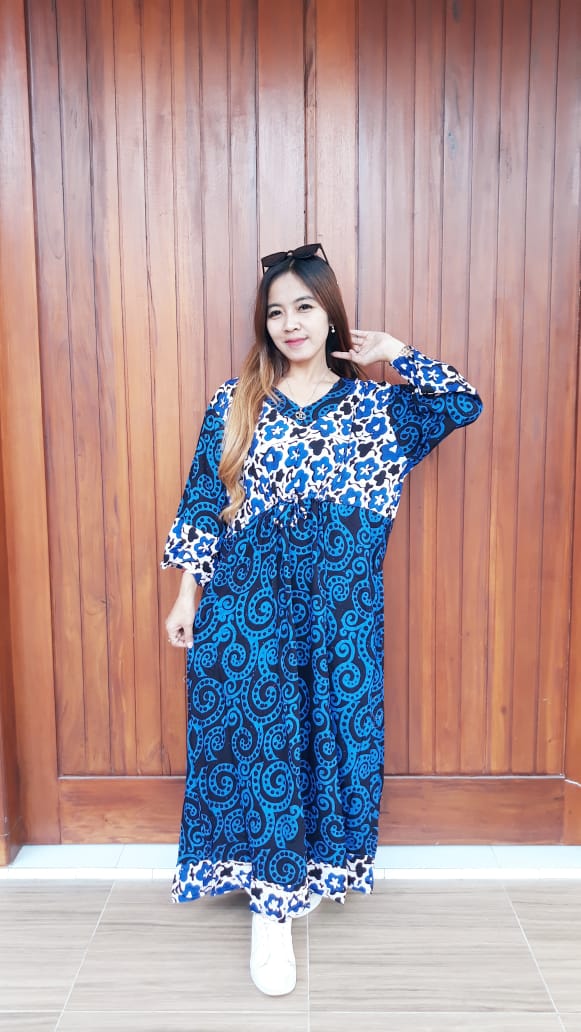 Long Dress Maura Jumbo Lengan 7/8
