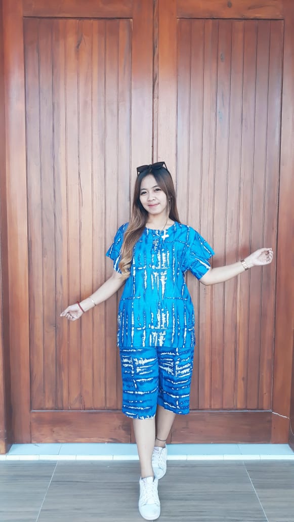 Setelan Batik Murah Celana Lengan Pendek
