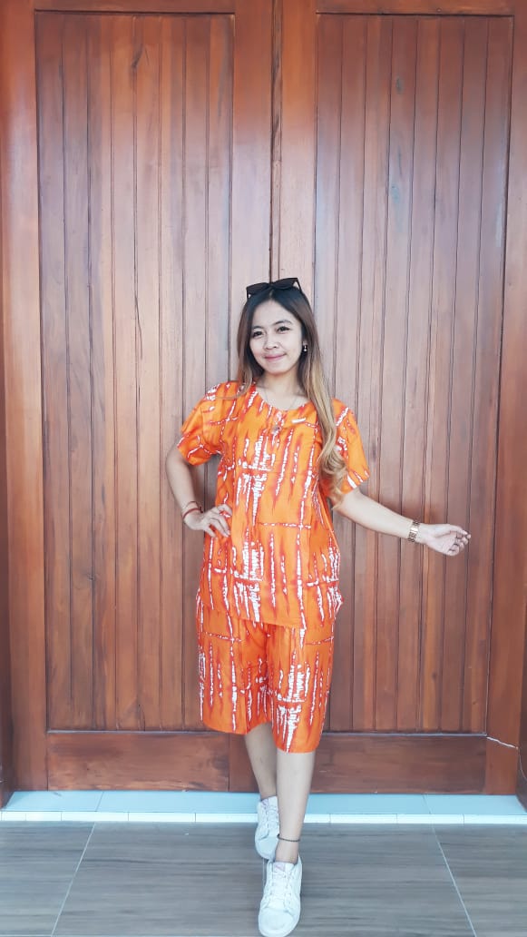 Setelan Batik Murah Celana Lengan Pendek