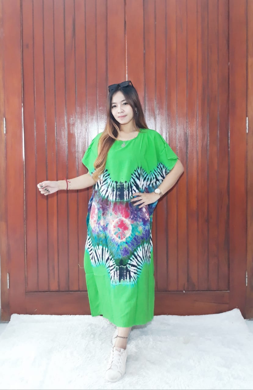 Daster Batik Kelelawar Oblong Tie Dye Pelangi