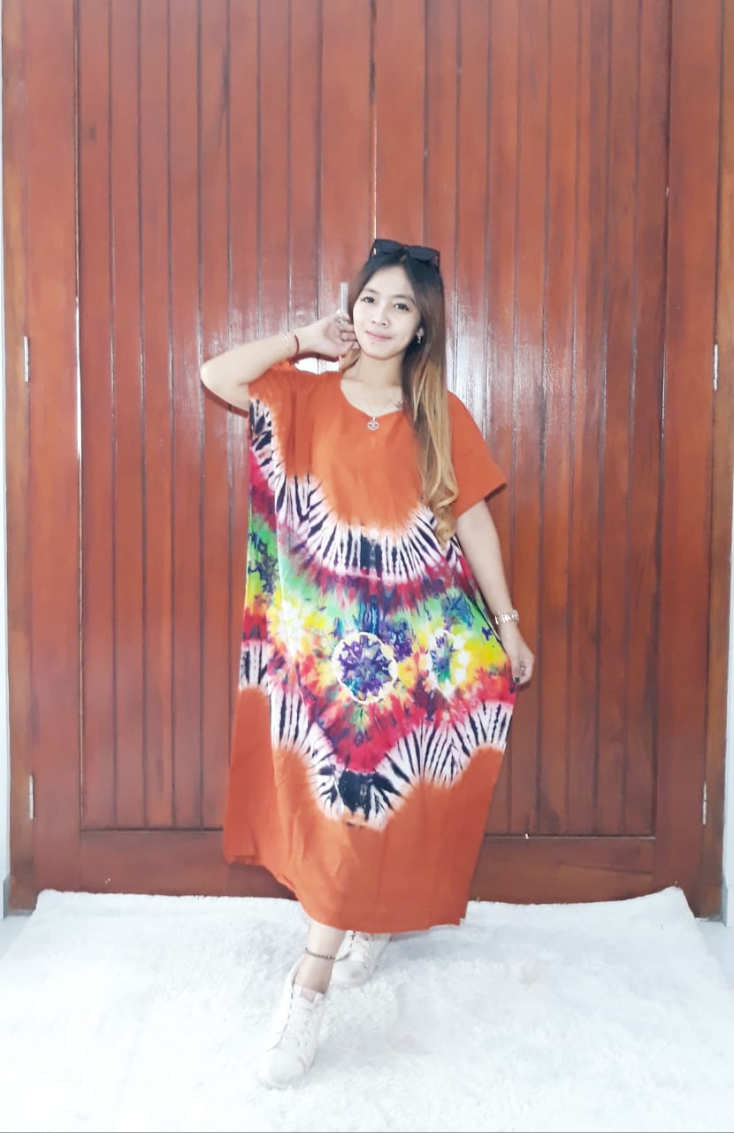 Daster Batik Kelelawar Oblong Tie Dye Pelangi