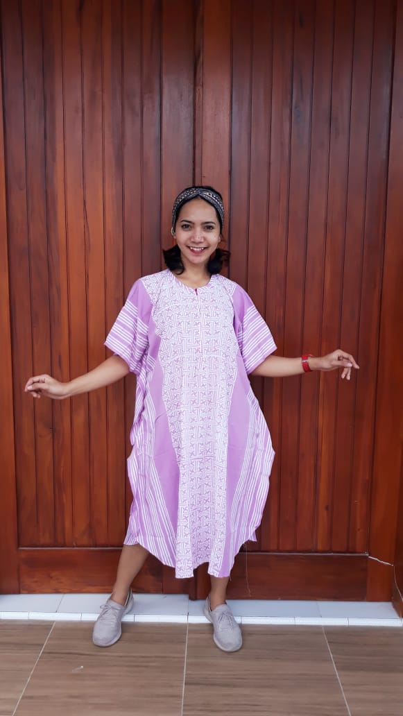 Daster Batik Lowo Lengan Pendek Warna