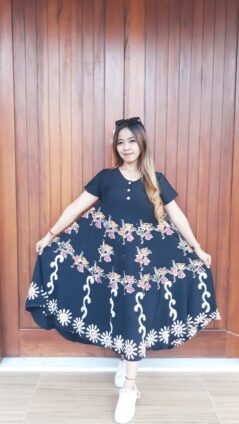 Daster Batik Payung Lengan Pendek