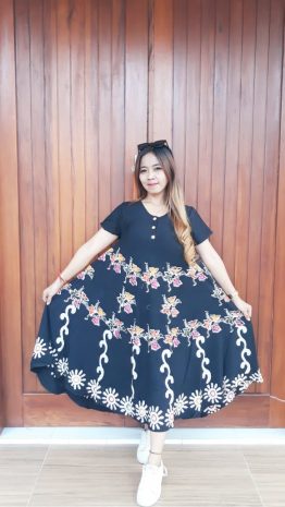 Daster Batik Payung Lengan Pendek