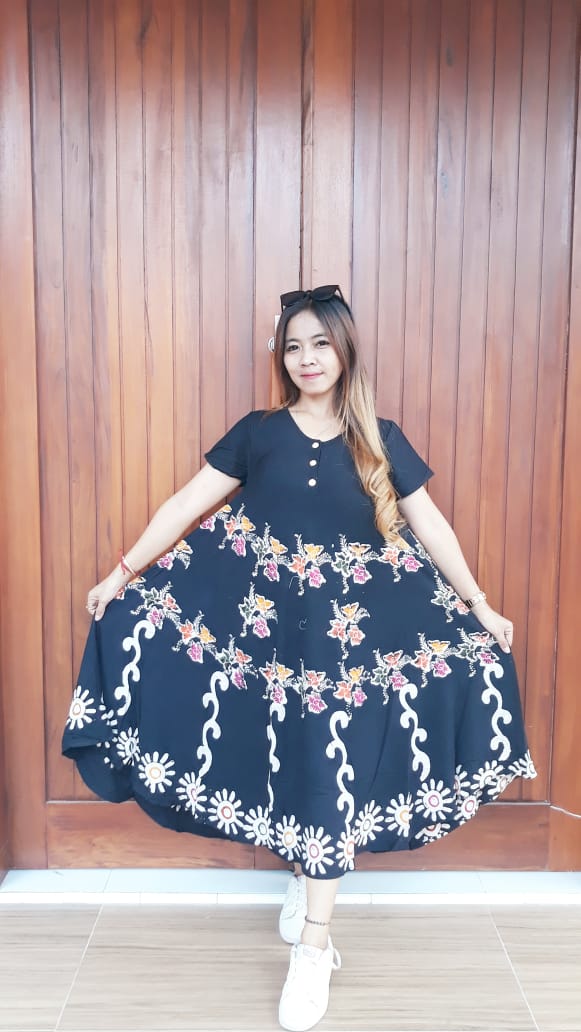Daster Batik Payung Lengan Pendek