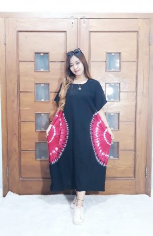 Daster Oblong Batik Jumputan Kelelawar