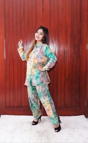 One Set Batik Panjang Tie Dye Super