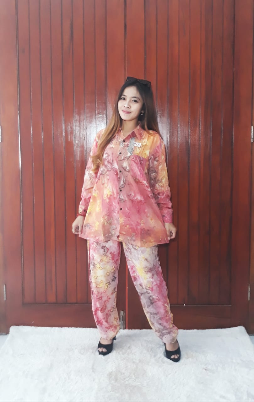 One Set Batik Panjang Tie Dye Super