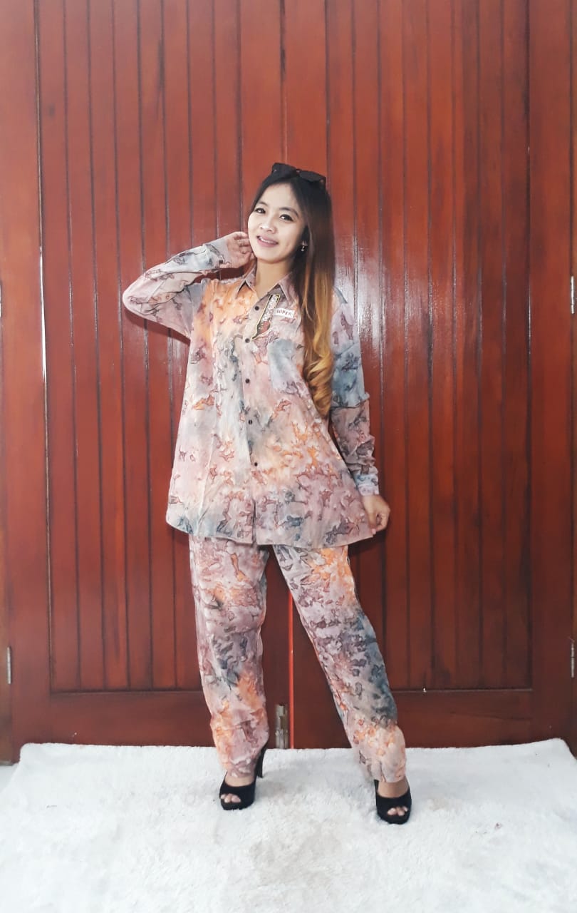 One Set Batik Panjang Tie Dye Super