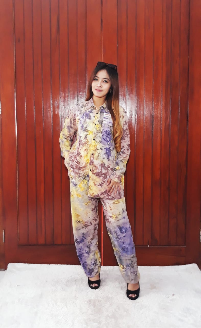 One Set Batik Panjang Tie Dye Super