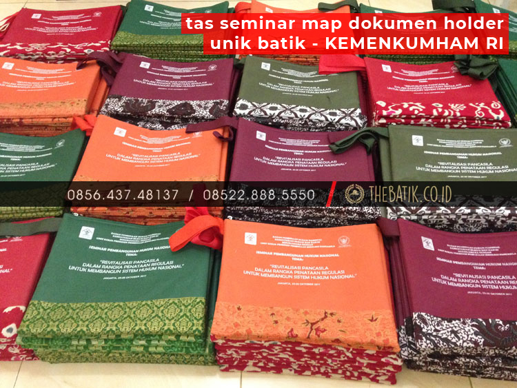 Tas Seminar Map Dokumen Holder Unik Batik KEMENKUMHAM RI