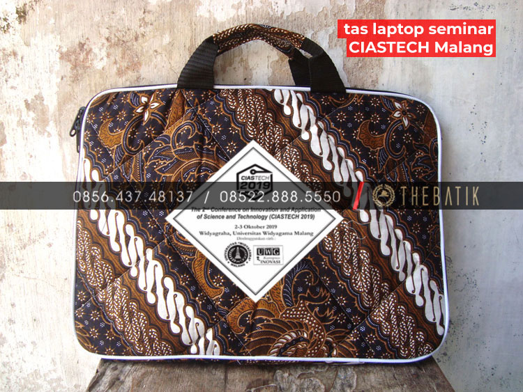 Pesanan Tas Laptop Seminar Souvenir Event CIASTECH Malang