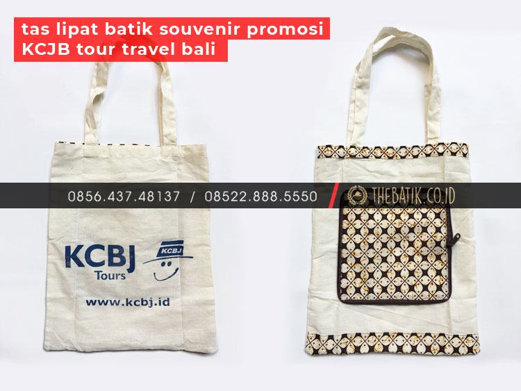 Tas Lipat Batik Souvenir Promosi KCJB Tour Travel Bali